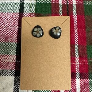 Source Unknown Black and Gray Earrings